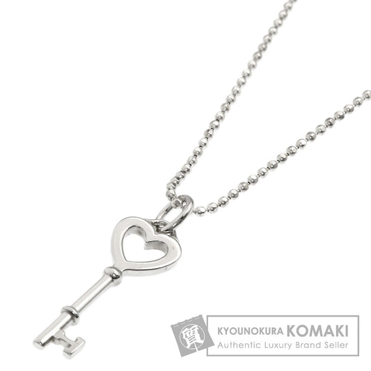 TIFFANY&Co. Heart key Necklace Silver Ladies [Used]