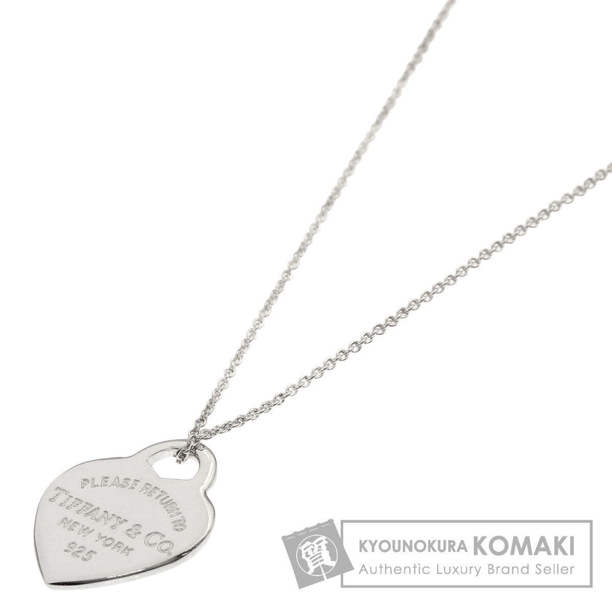TIFFANY&Co. Return to TIFFANY & Co. Heart tag Necklace Silver Ladies [Used]