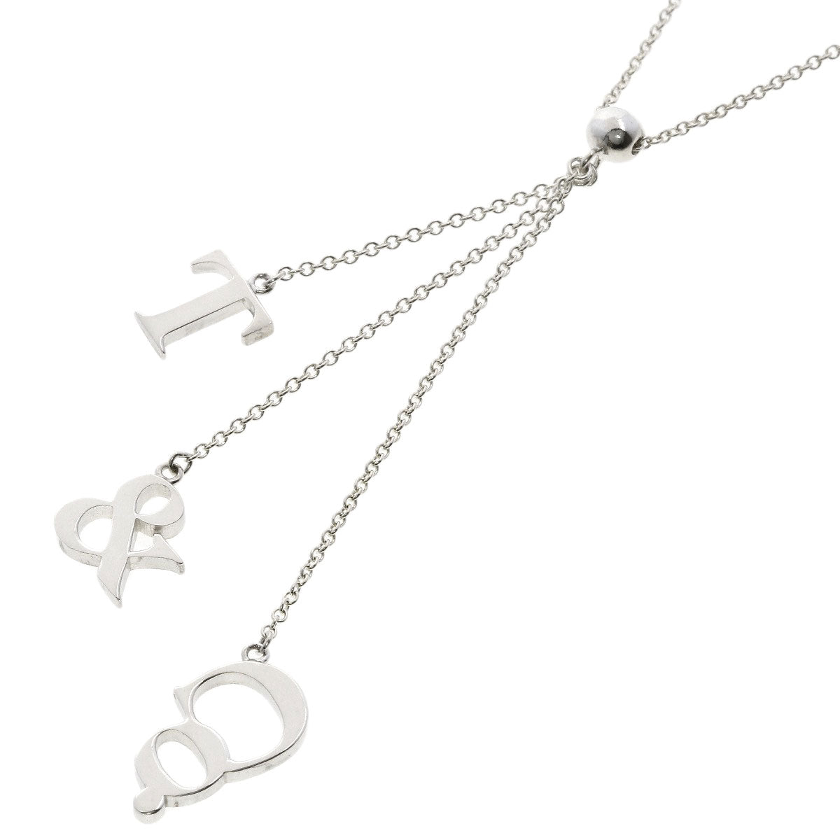 TIFFANY&Co. T&Co Logo Necklace Silver Ladies [Used]