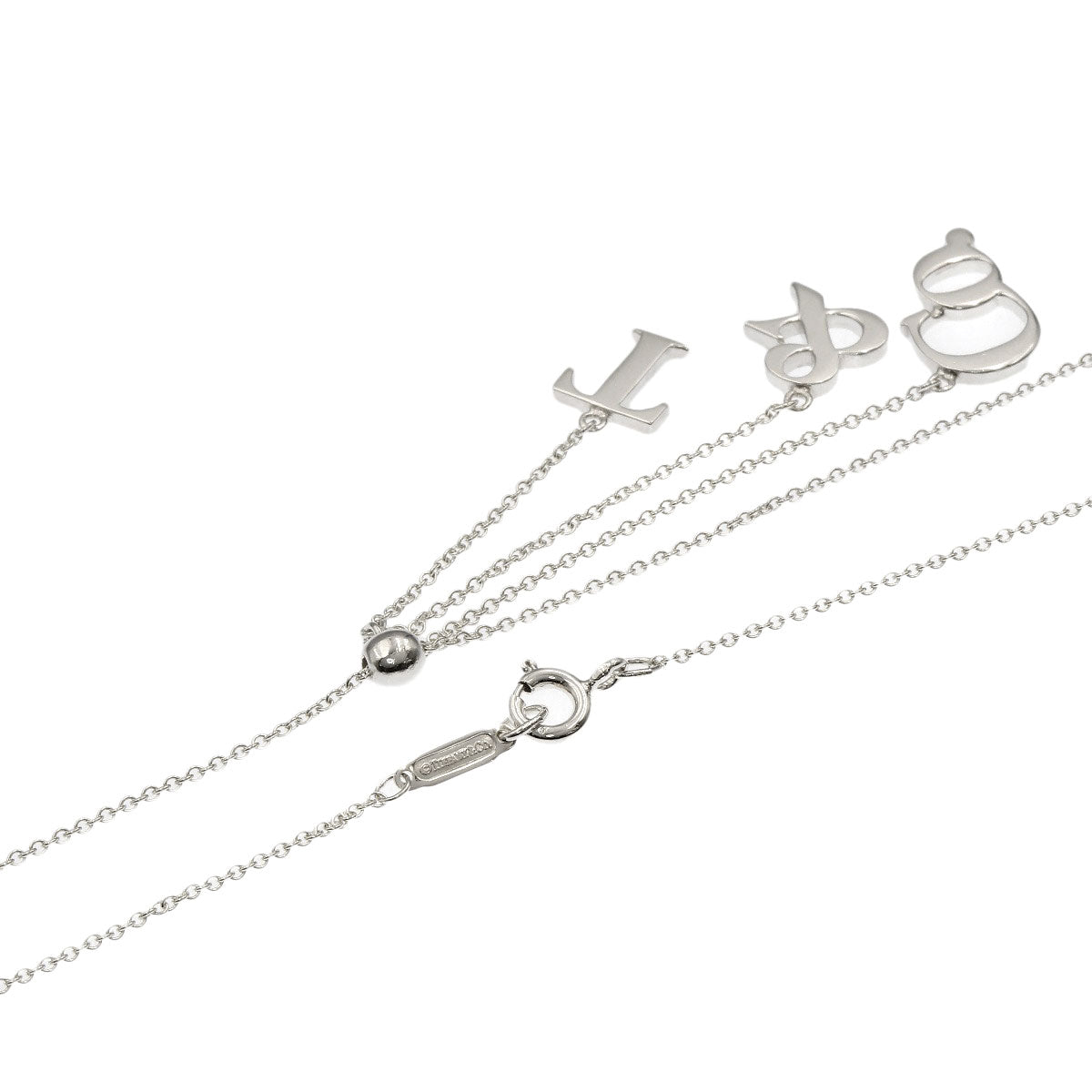 TIFFANY&Co. T&Co Logo Necklace Silver Ladies [Used]