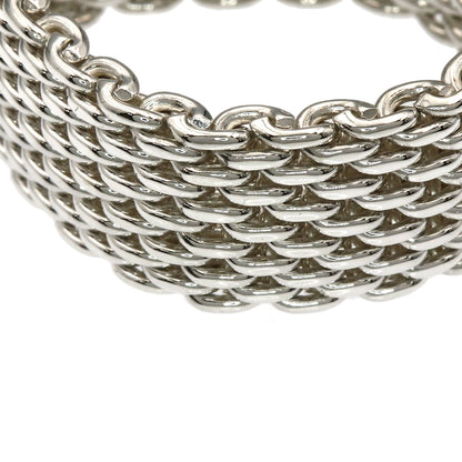 TIFFANY&Co. Somerset mesh Ring Silver Ladies [Used]