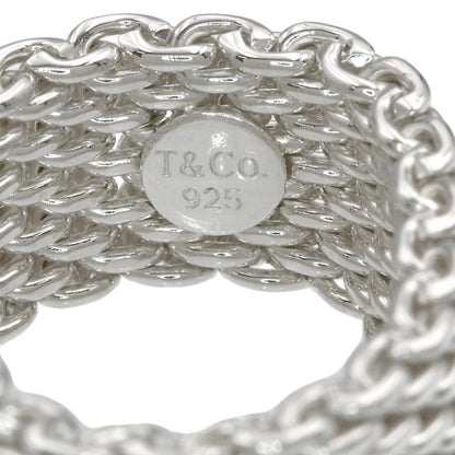 TIFFANY&Co. Somerset mesh Ring Silver Ladies [Used]