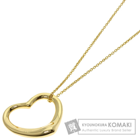 TIFFANY&Co. Open heart Necklace K18 Yellow Gold Ladies [Used]