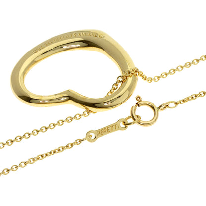 TIFFANY&Co. Open heart Necklace K18 Yellow Gold Ladies [Used]