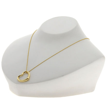 TIFFANY&Co. Open heart Necklace K18 Yellow Gold Ladies [Used]