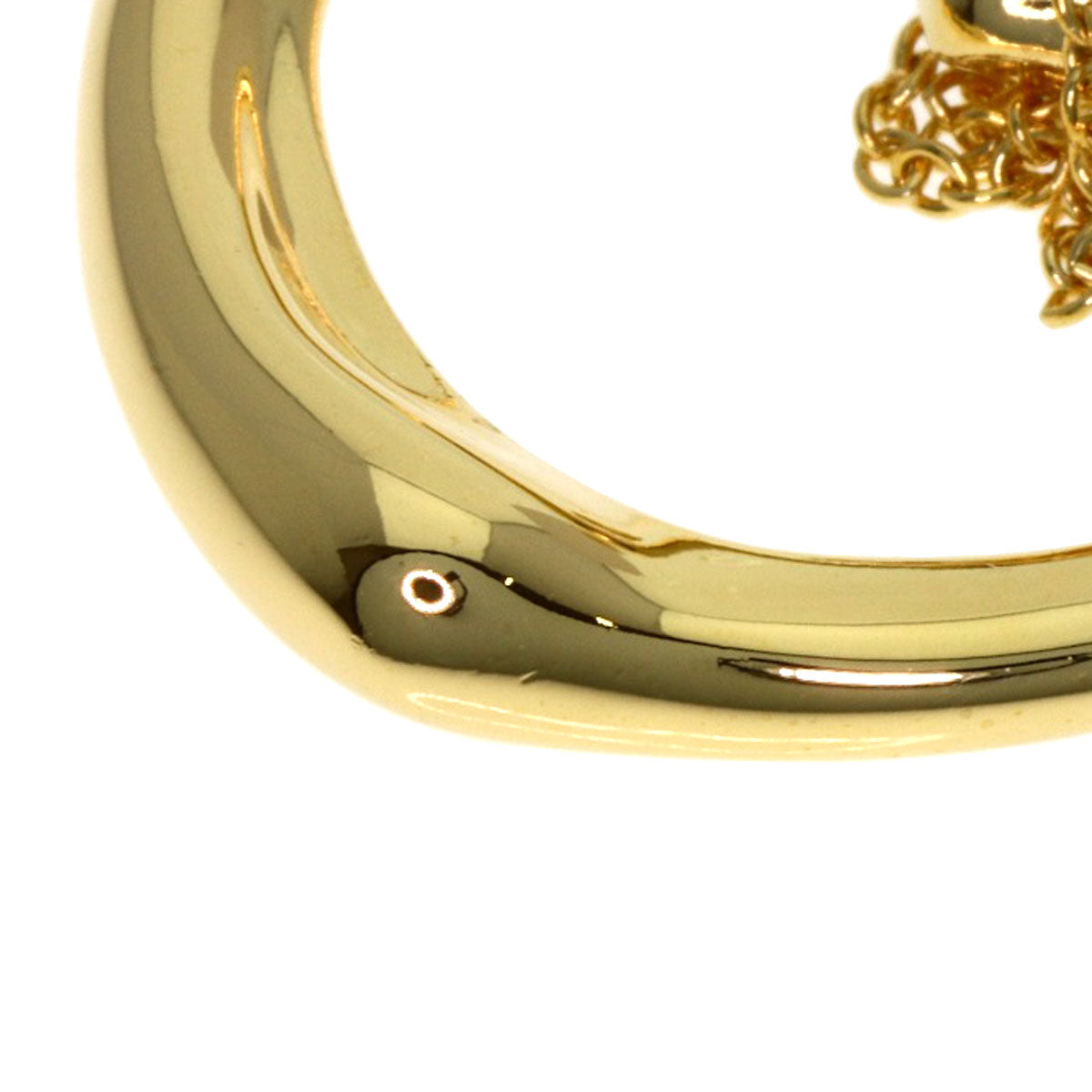 TIFFANY&Co. Open heart Necklace K18 Yellow Gold Ladies [Used]