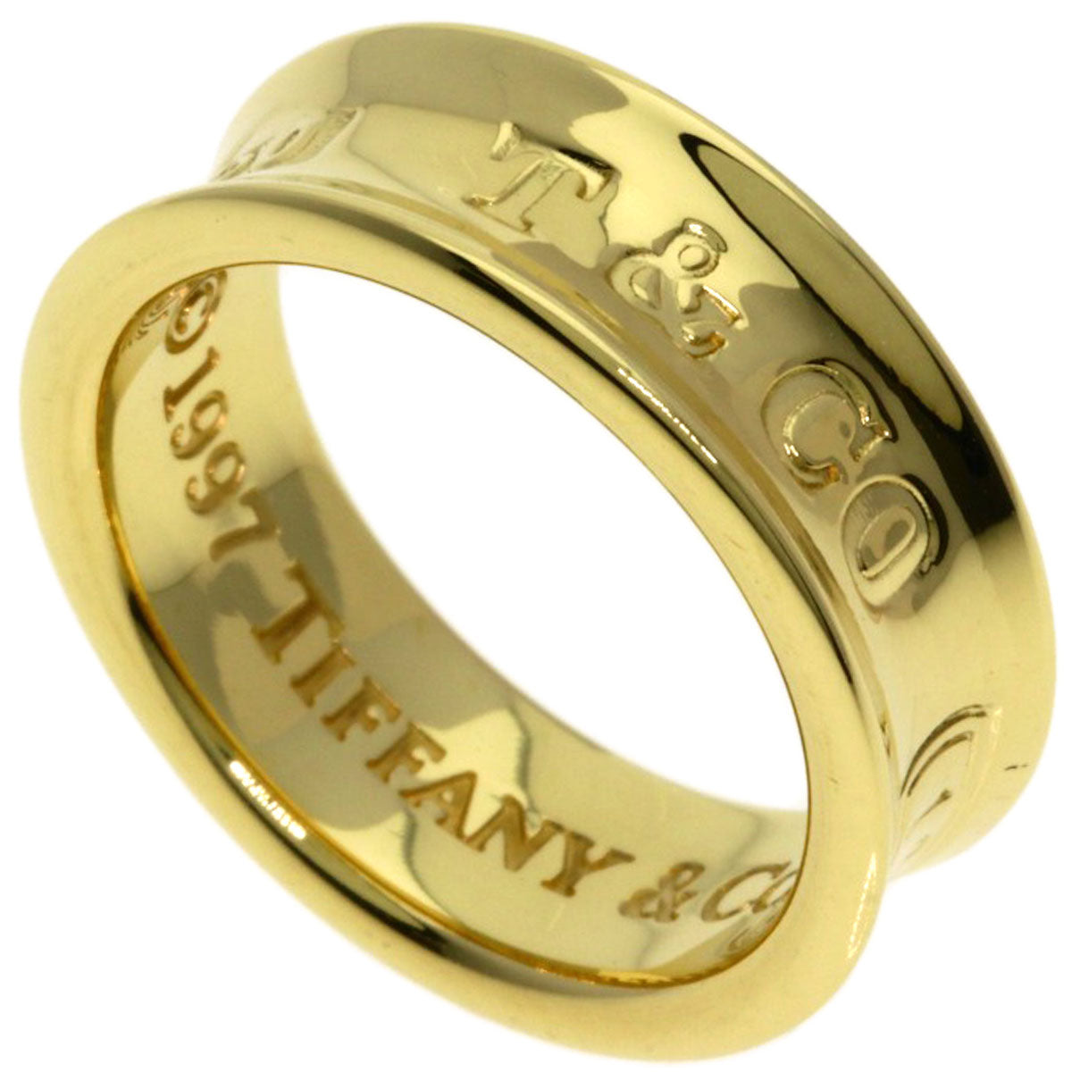 TIFFANY&Co. 1837 Ring K18 Yellow Gold Ladies [Used]