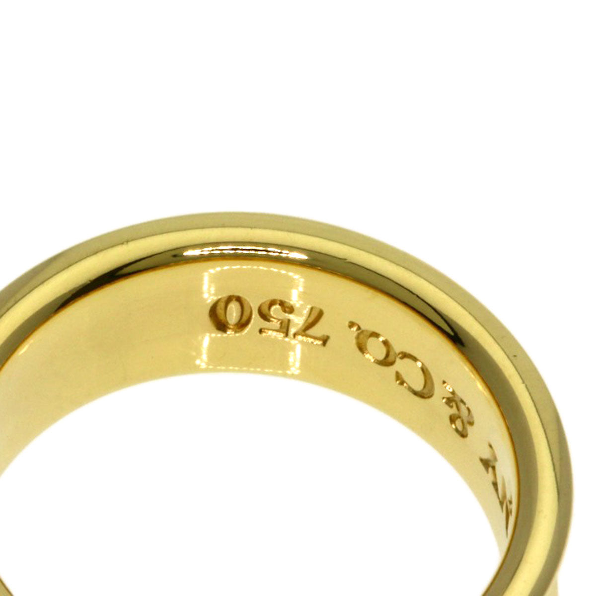 TIFFANY&Co. 1837 Ring K18 Yellow Gold Ladies [Used]