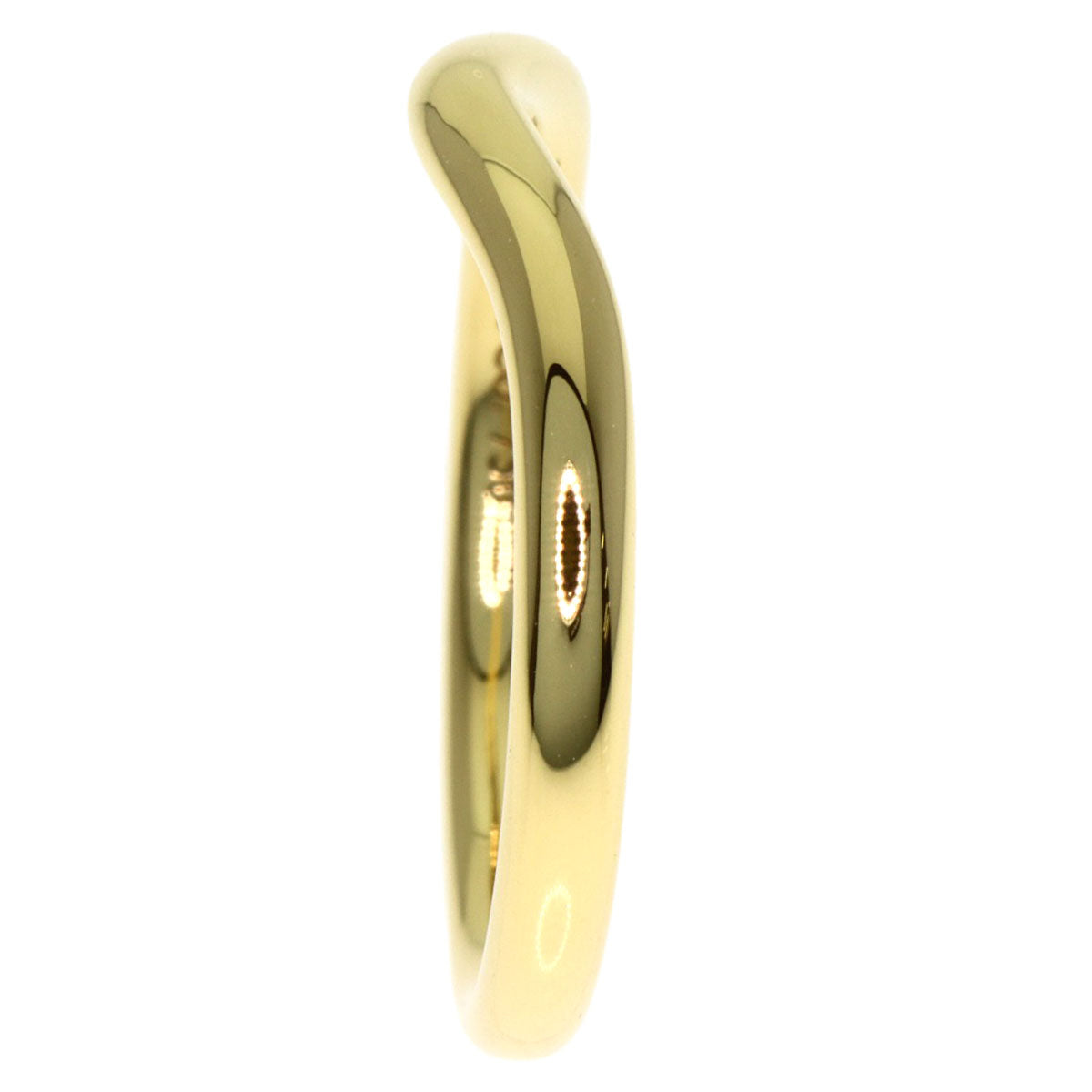 TIFFANY&Co. Curved band Ring K18 Yellow Gold Ladies [Used]