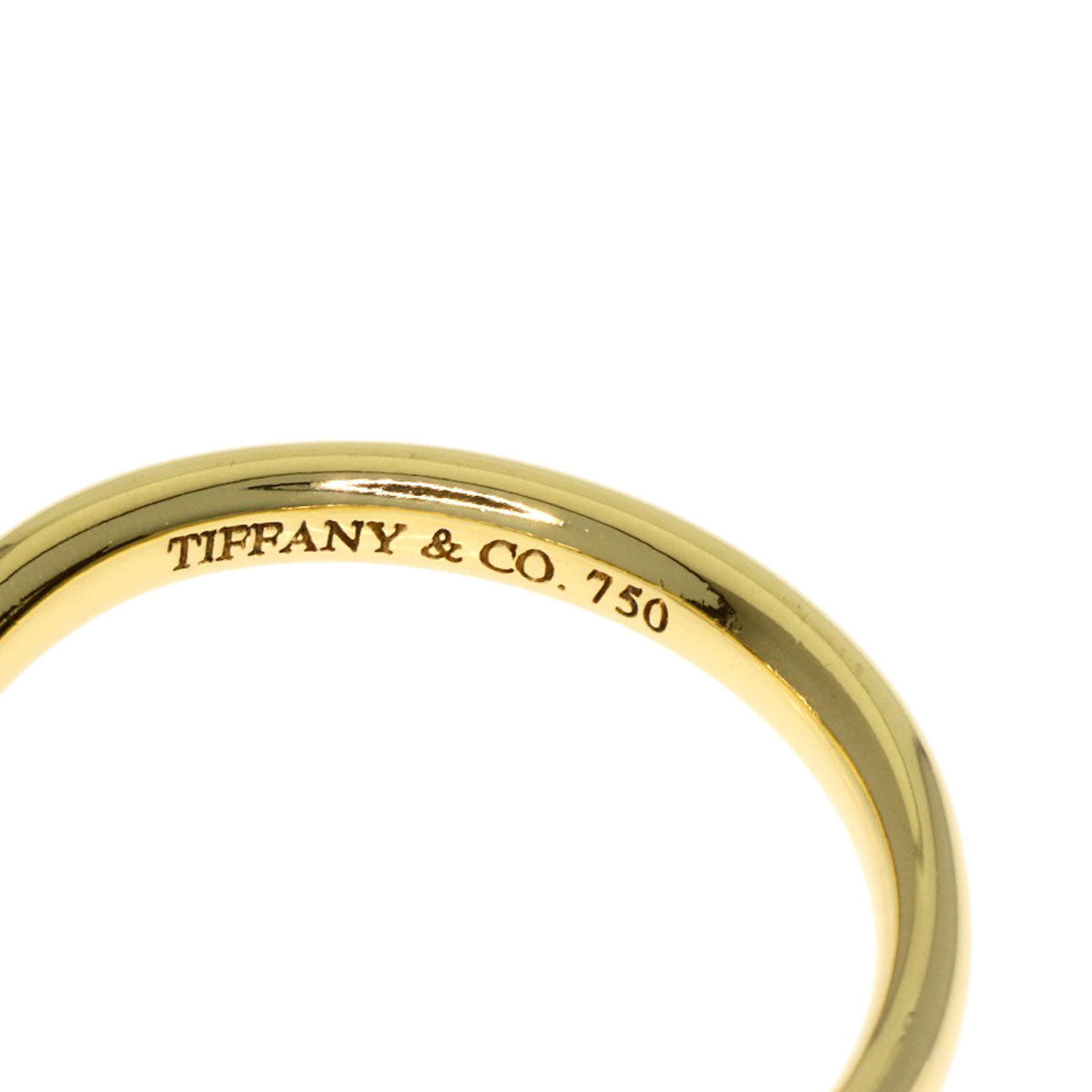 TIFFANY&Co. Curved band Ring K18 Yellow Gold Ladies [Used]