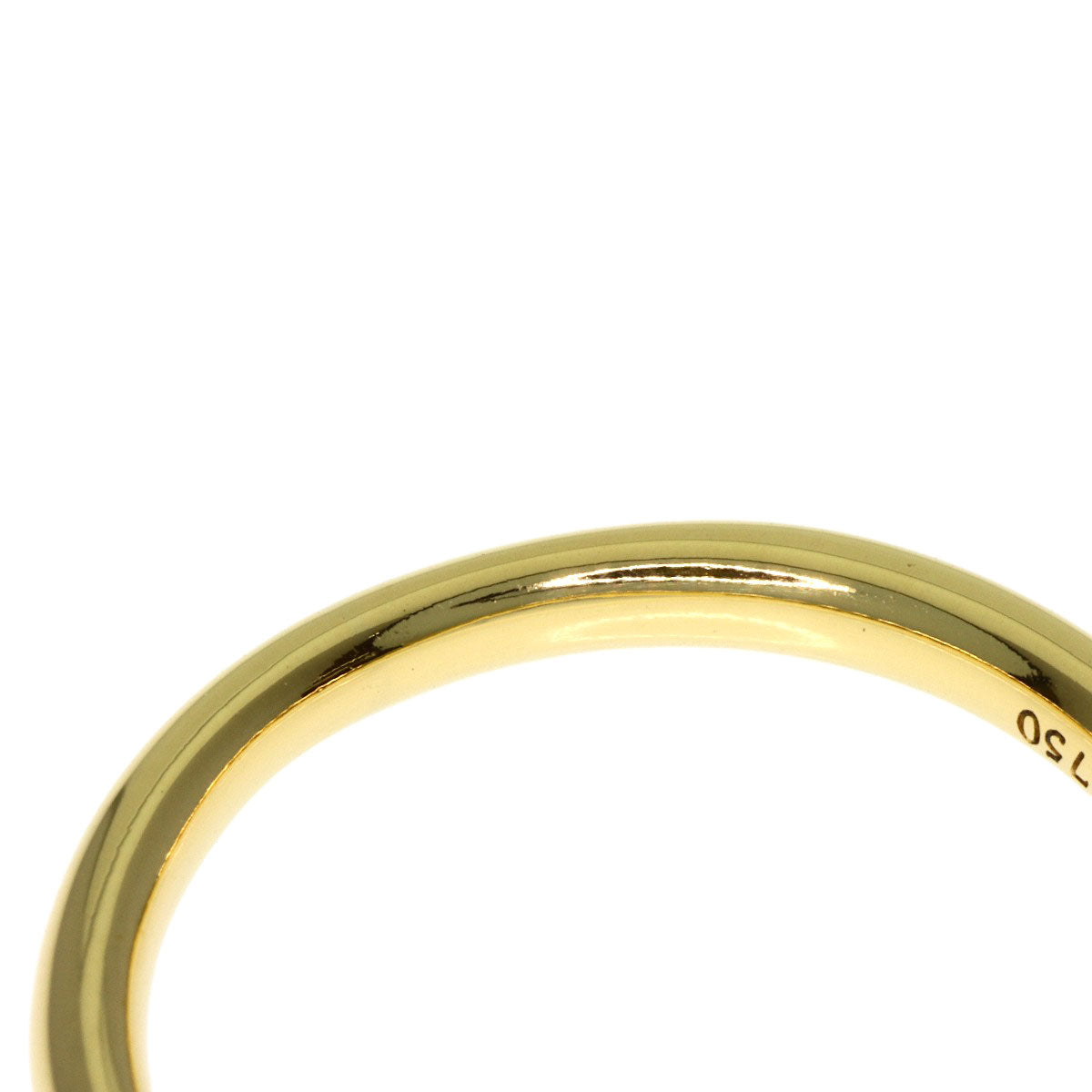 TIFFANY&Co. Curved band Ring K18 Yellow Gold Ladies [Used]