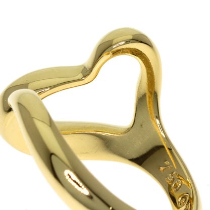 TIFFANY&Co. Open heart Ring K18 Yellow Gold Ladies [Used]