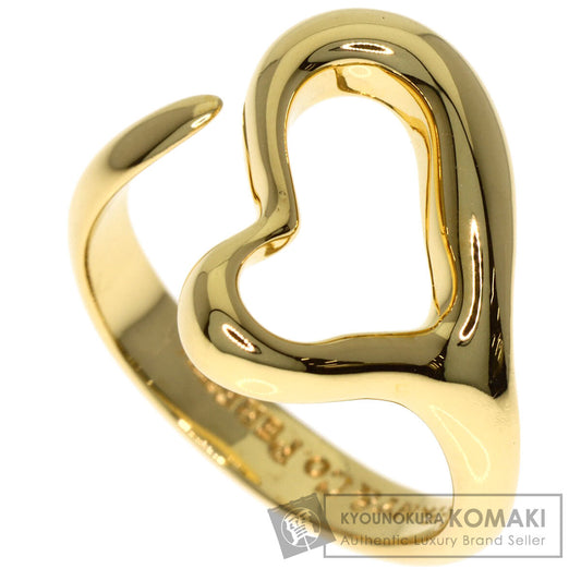 TIFFANY&Co. Open heart Ring K18 Yellow Gold Ladies [Used]
