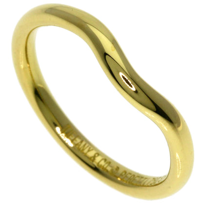 TIFFANY&Co. Curved band Ring K18 Yellow Gold Ladies [Used]