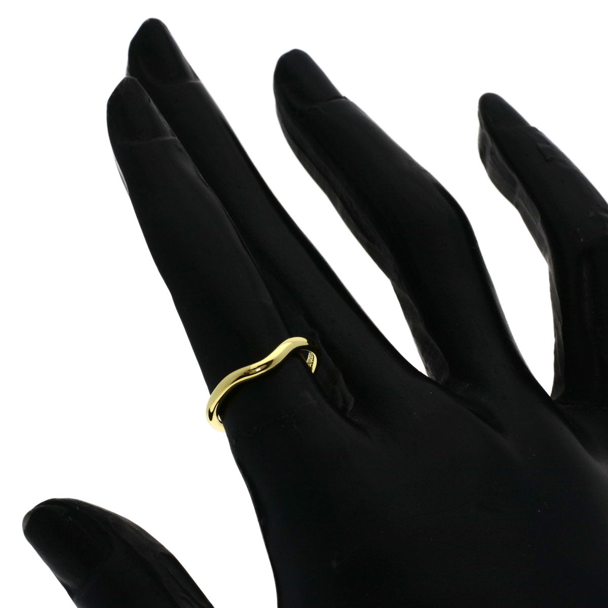 TIFFANY&Co. Curved band Ring K18 Yellow Gold Ladies [Used]
