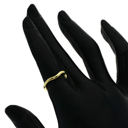 TIFFANY&Co. Curved band Ring K18 Yellow Gold Ladies [Used]