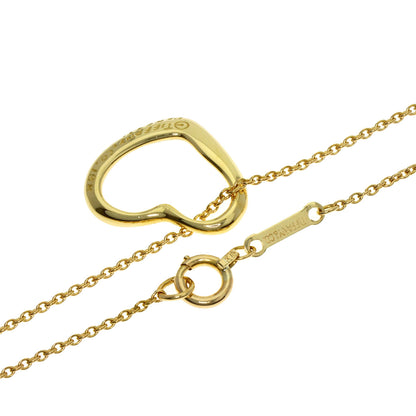 TIFFANY&Co. Open heart Necklace K18 Yellow Gold Ladies [Used]