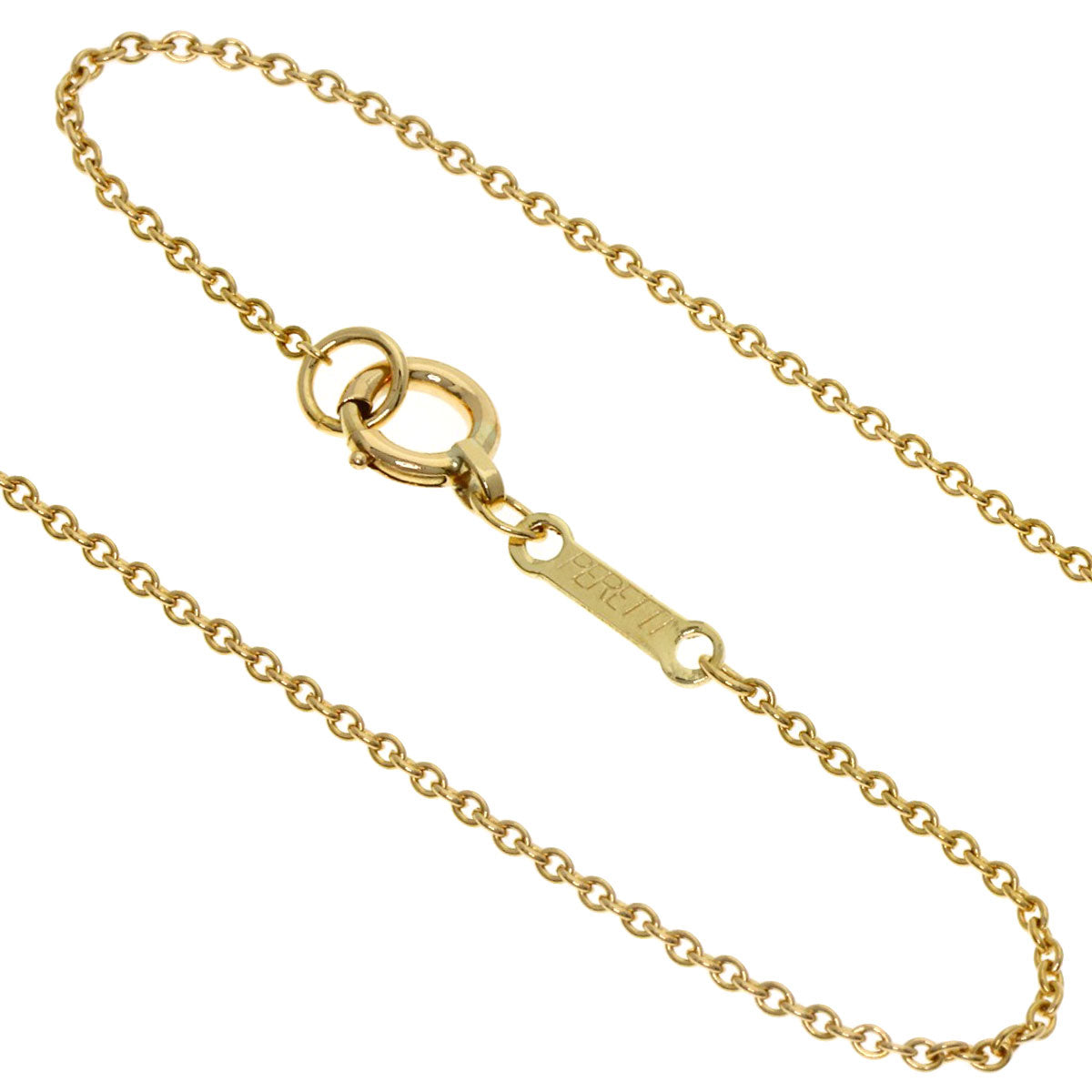 TIFFANY&Co. Open heart Necklace K18 Yellow Gold Ladies [Used]