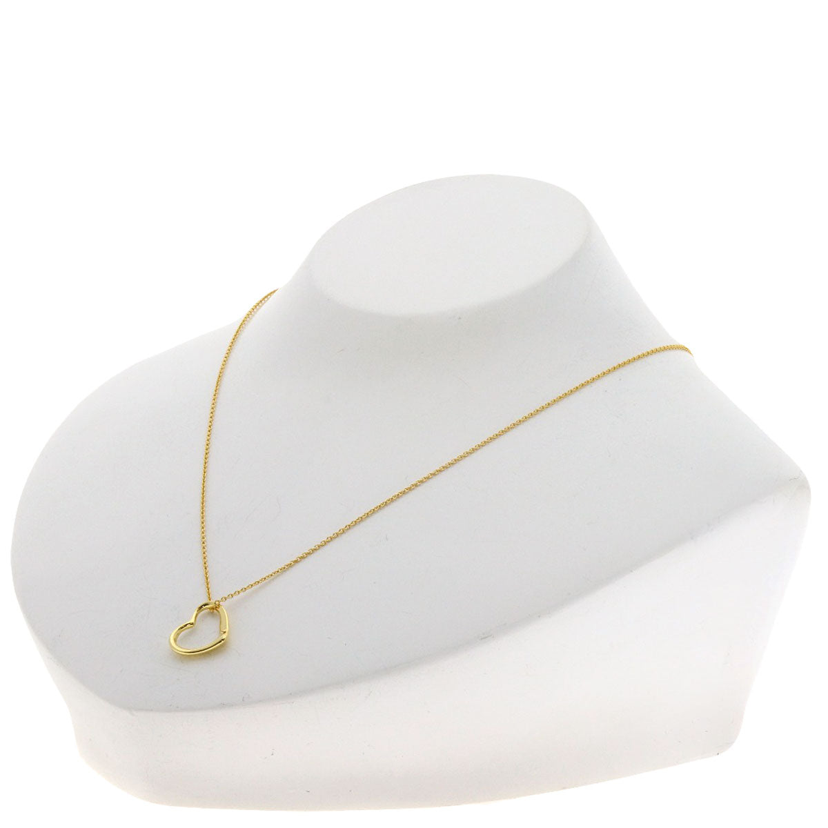TIFFANY&Co. Open heart Necklace K18 Yellow Gold Ladies [Used]