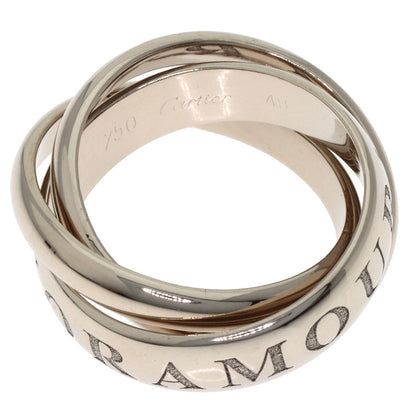 CARTIER Trinity 1998 Christmas Limited Edition #49 Ring K18 White Gold Ladies [Used]