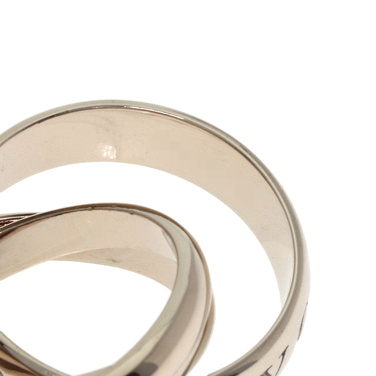 CARTIER Trinity 1998 Christmas Limited Edition #49 Ring K18 White Gold Ladies [Used]