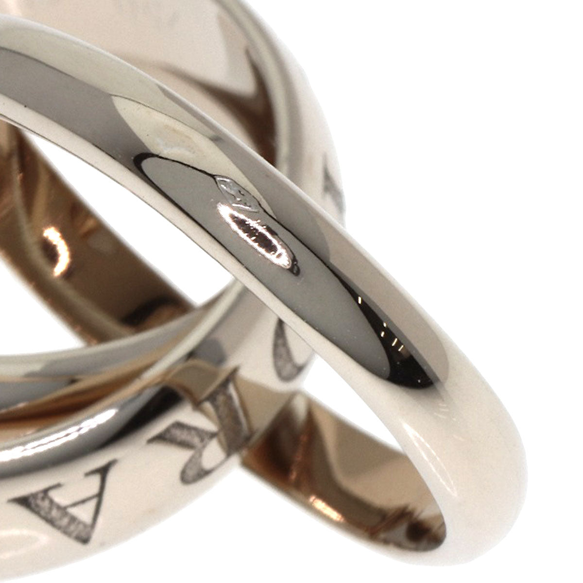 CARTIER Trinity 1998 Christmas Limited Edition #49 Ring K18 White Gold Ladies [Used]