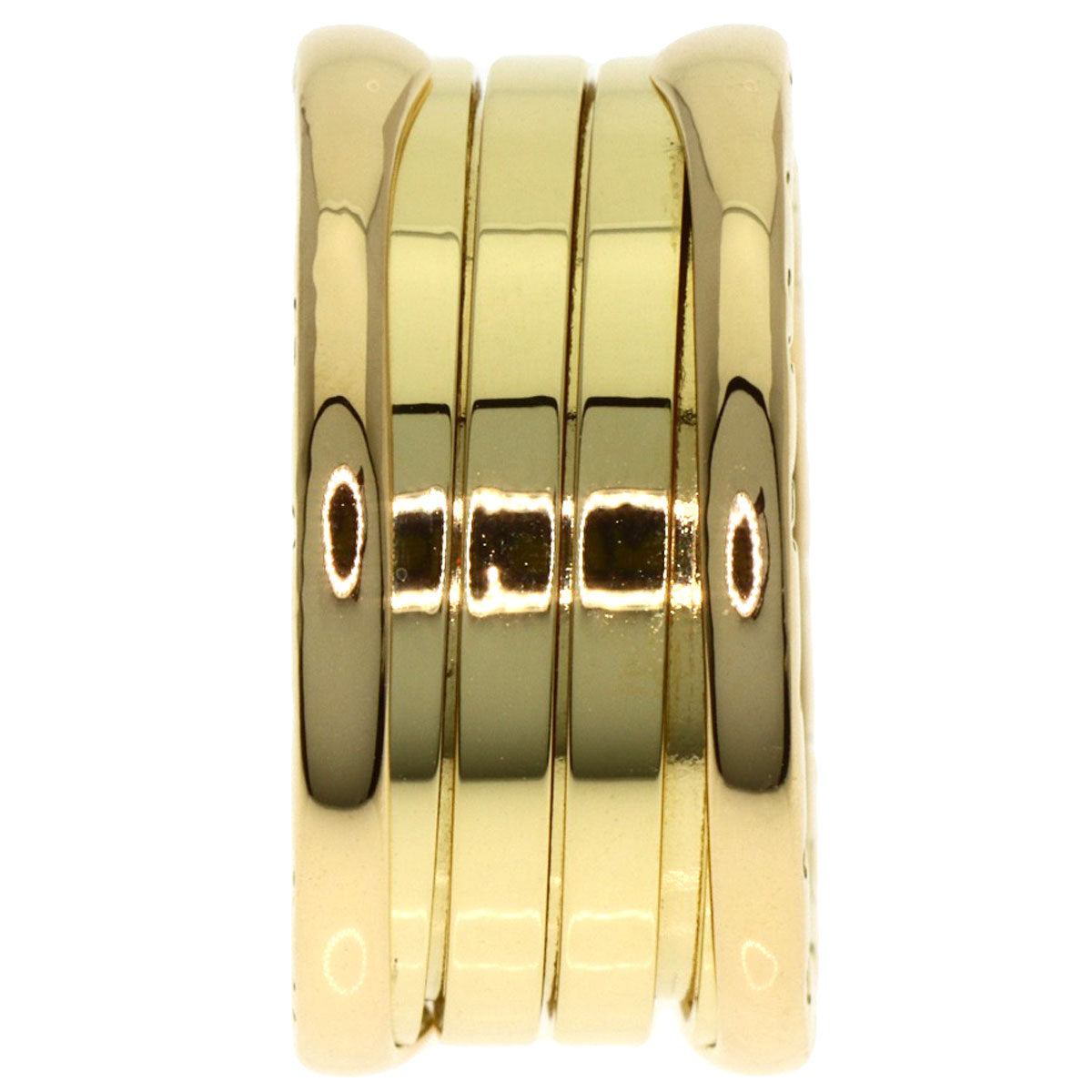 BVLGARI B.zero1 4 Band #52 Ring K18 Yellow Gold Ladies [Used]