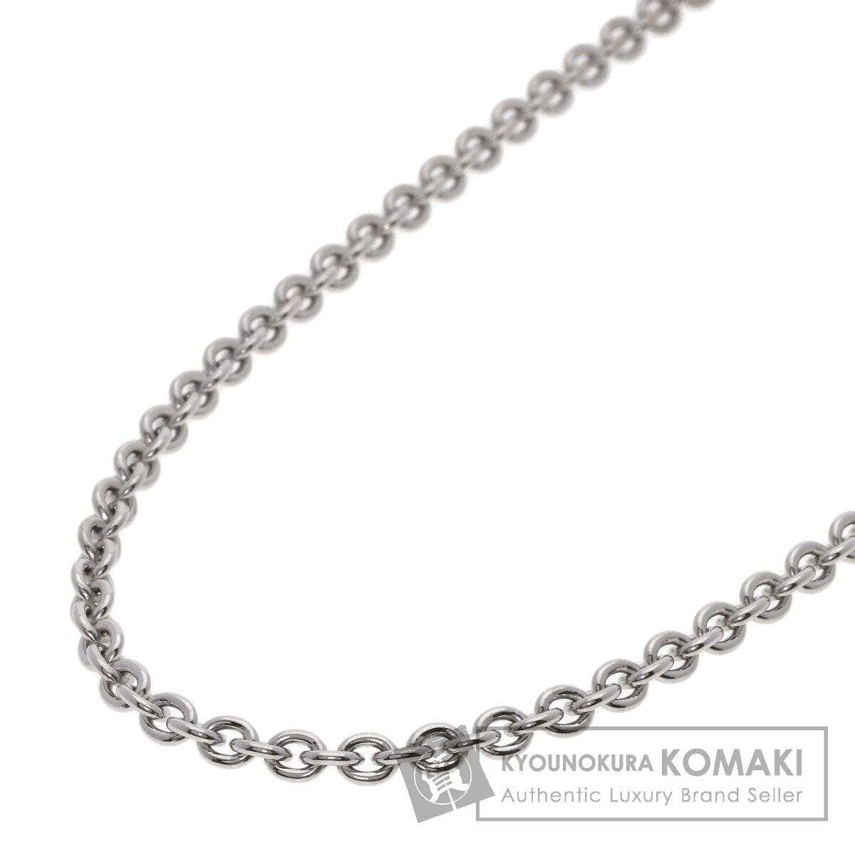 BVLGARI Chain 19.3" Necklace K18 White Gold Ladies [Used]