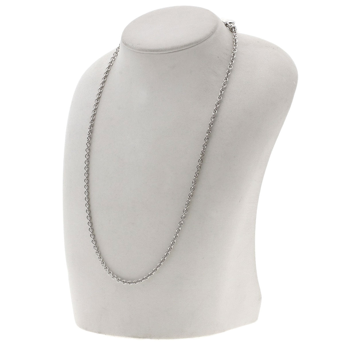 BVLGARI Chain 19.3" Necklace K18 White Gold Ladies [Used]