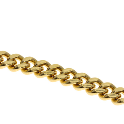 Curb chain Kihei 2 sides Bracelet K18 Yellow Gold 29.5g　mens