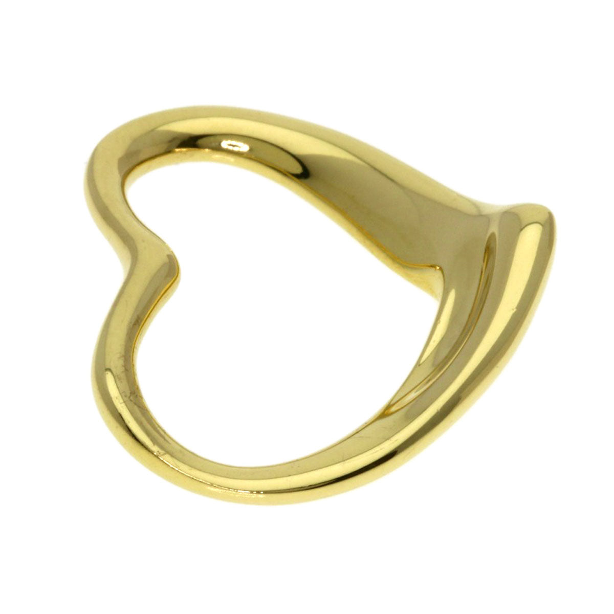 TIFFANY&Co. Open heart Pendant top K18 Yellow Gold Ladies [Used]