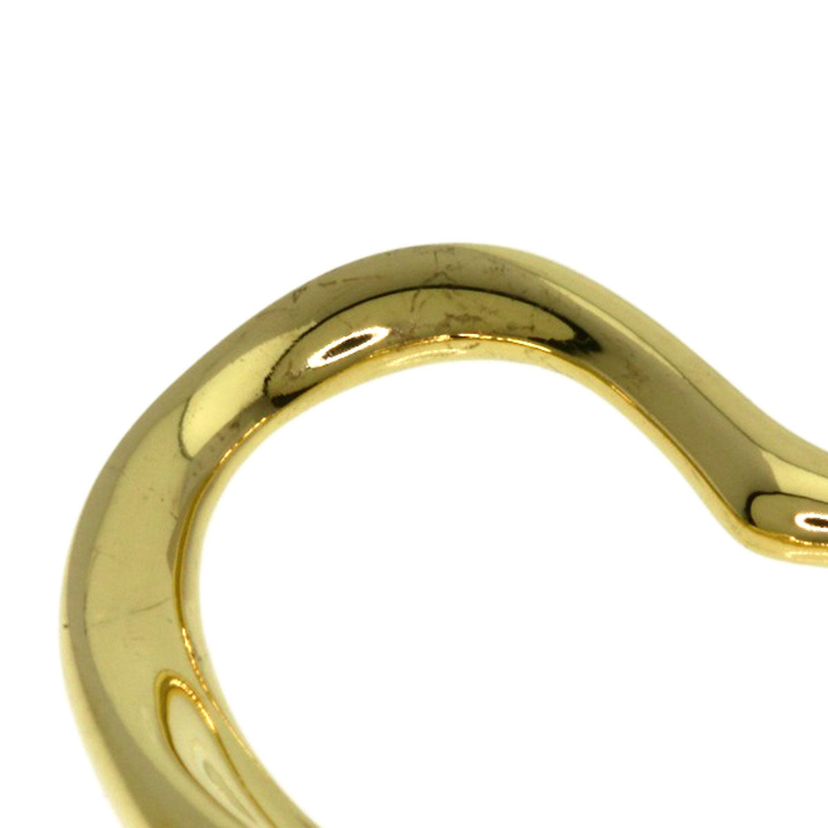 TIFFANY&Co. Open heart Pendant top K18 Yellow Gold Ladies [Used]