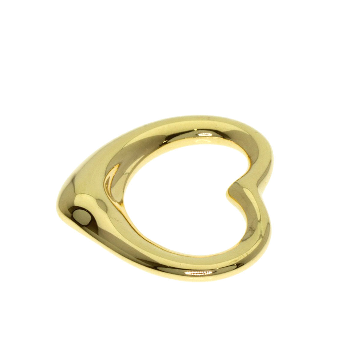 TIFFANY&Co. Open heart Pendant top K18 Yellow Gold Ladies [Used]