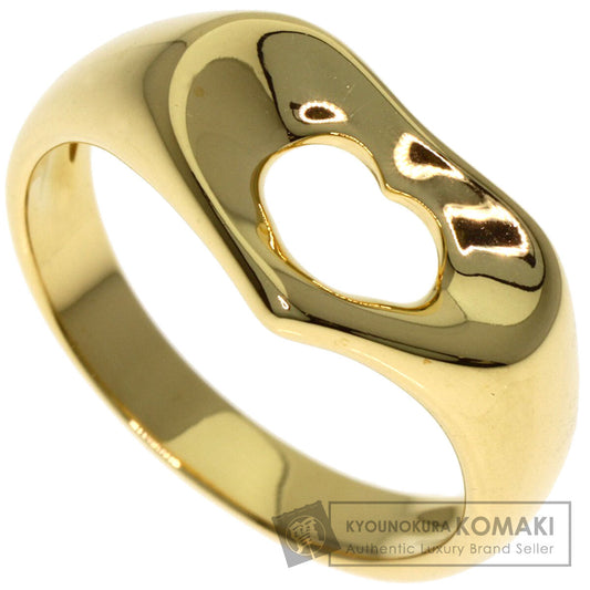 TIFFANY&Co. Open heart Ring K18 Yellow Gold Ladies [Used]
