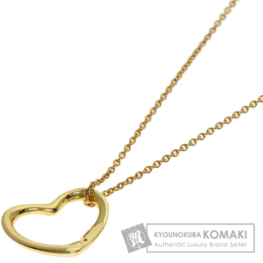 TIFFANY&Co. Open heart Necklace K18 Yellow Gold Ladies [Used]