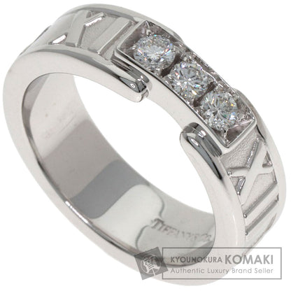 TIFFANY&Co. Atlas 3P Diamond Ring K18 White Gold Ladies [Used]
