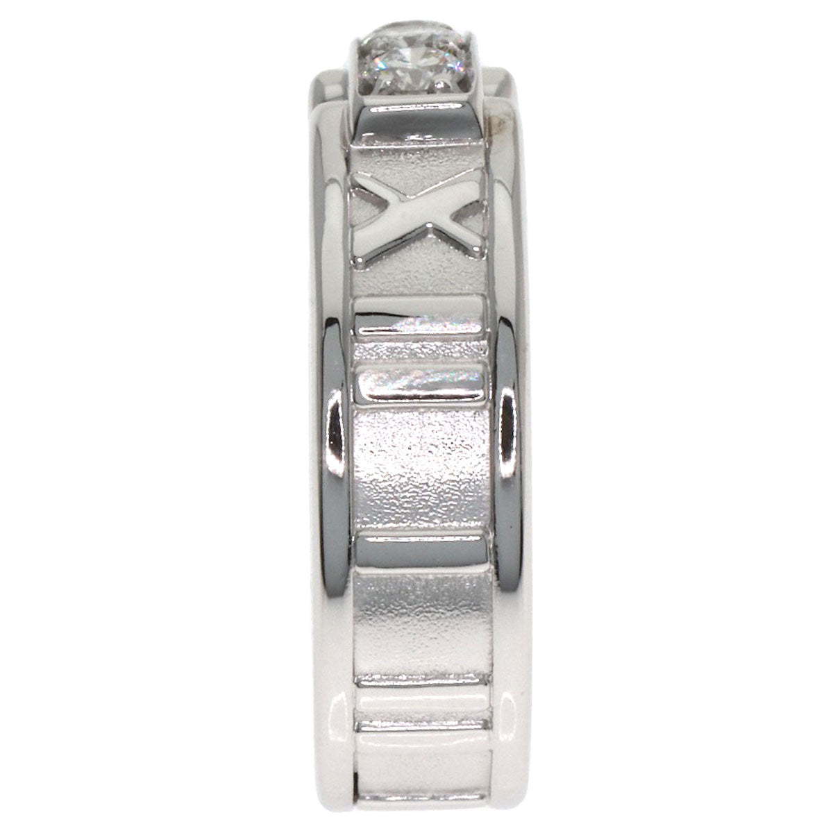TIFFANY&Co. Atlas 3P Diamond Ring K18 White Gold Ladies [Used]