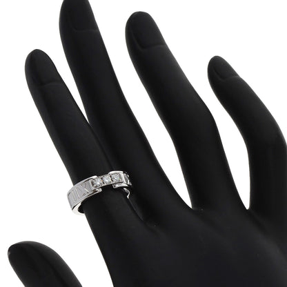 TIFFANY&Co. Atlas 3P Diamond Ring K18 White Gold Ladies [Used]