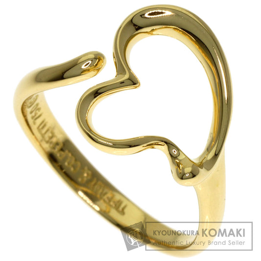 TIFFANY&Co. Open heart Ring K18 Yellow Gold Ladies [Used]