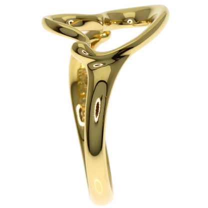TIFFANY&Co. Open heart Ring K18 Yellow Gold Ladies [Used]