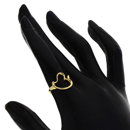TIFFANY&Co. Open heart Ring K18 Yellow Gold Ladies [Used]