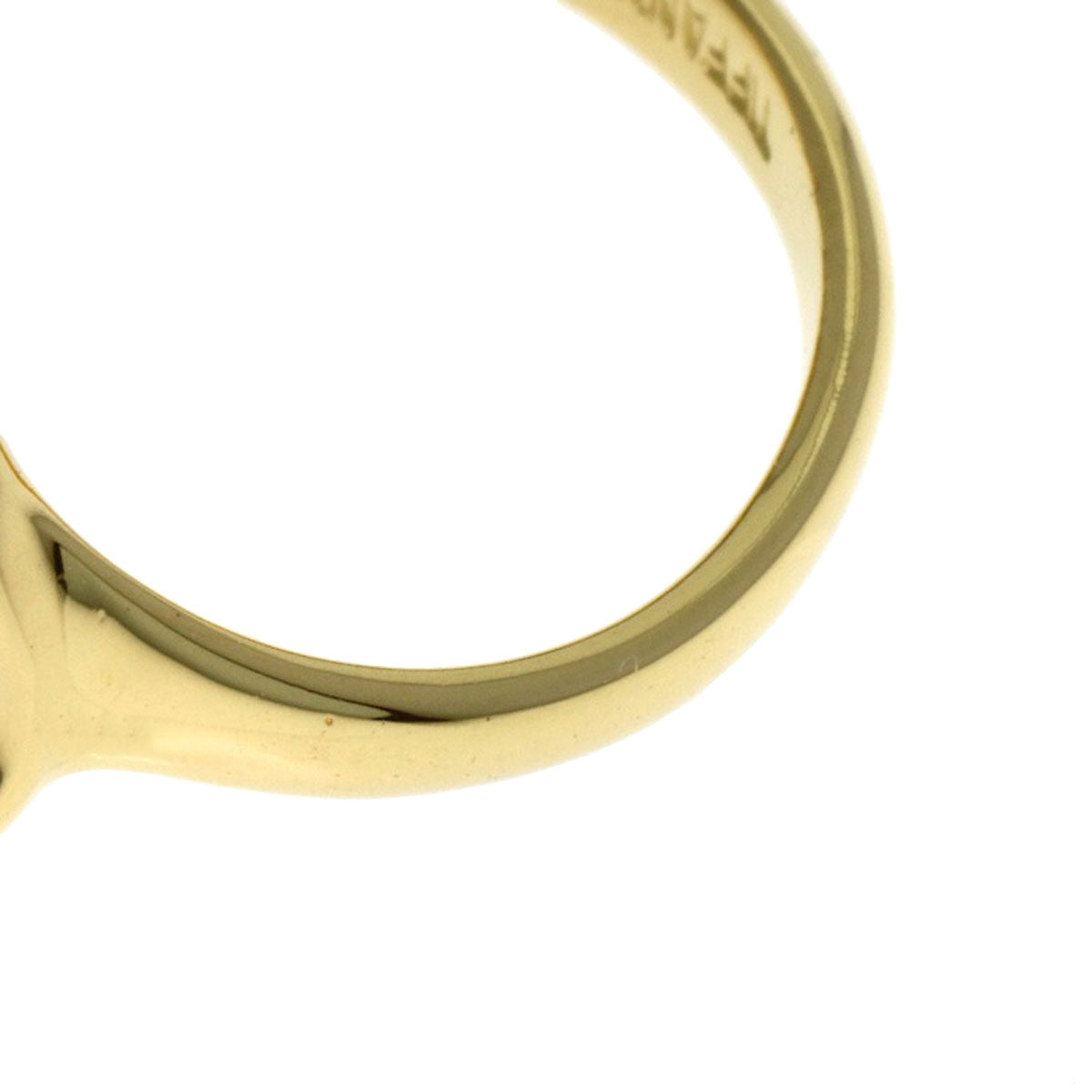 TIFFANY&Co. Open heart Ring K18 Yellow Gold Ladies [Used]