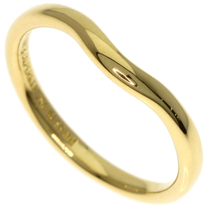 TIFFANY&Co. Curved Band Ring K18 Yellow Gold Ladies [Used]