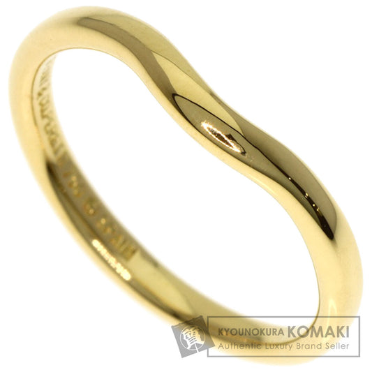 TIFFANY&Co. Curved Band Ring K18 Yellow Gold Ladies [Used]