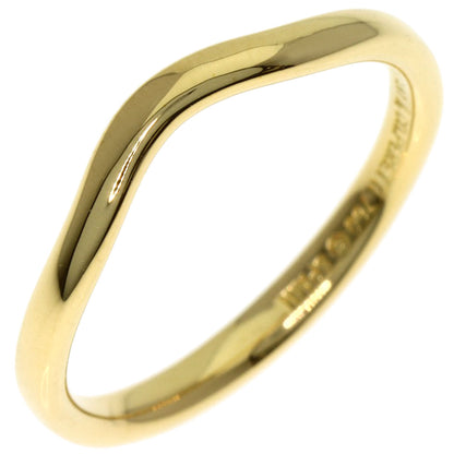 TIFFANY&Co. Curved Band Ring K18 Yellow Gold Ladies [Used]