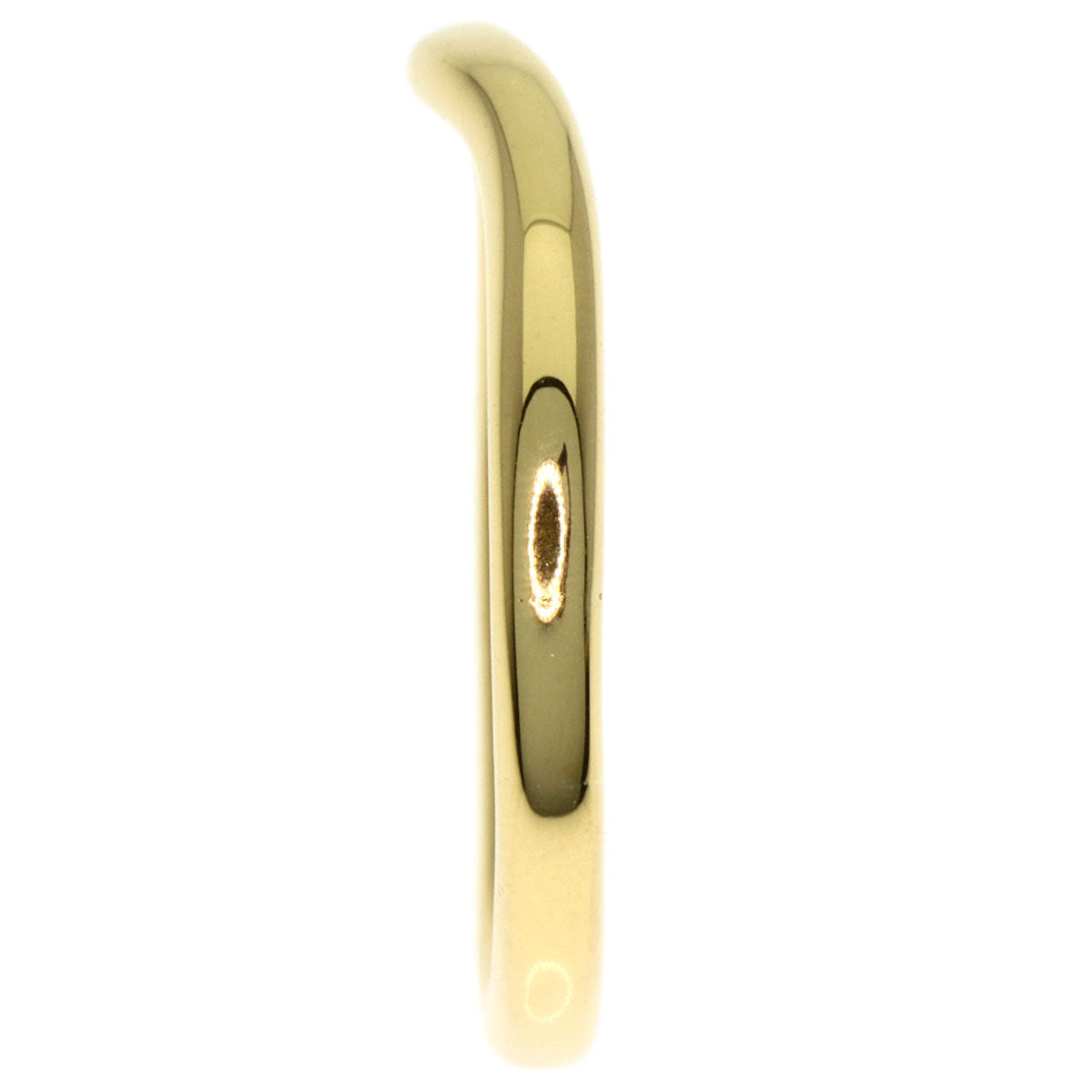 TIFFANY&Co. Curved Band Ring K18 Yellow Gold Ladies [Used]