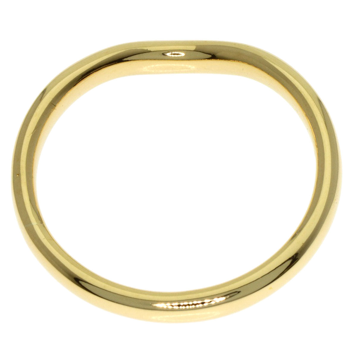 TIFFANY&Co. Curved Band Ring K18 Yellow Gold Ladies [Used]