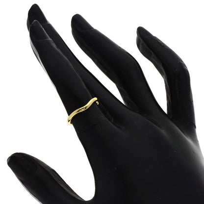 TIFFANY&Co. Curved Band Ring K18 Yellow Gold Ladies [Used]