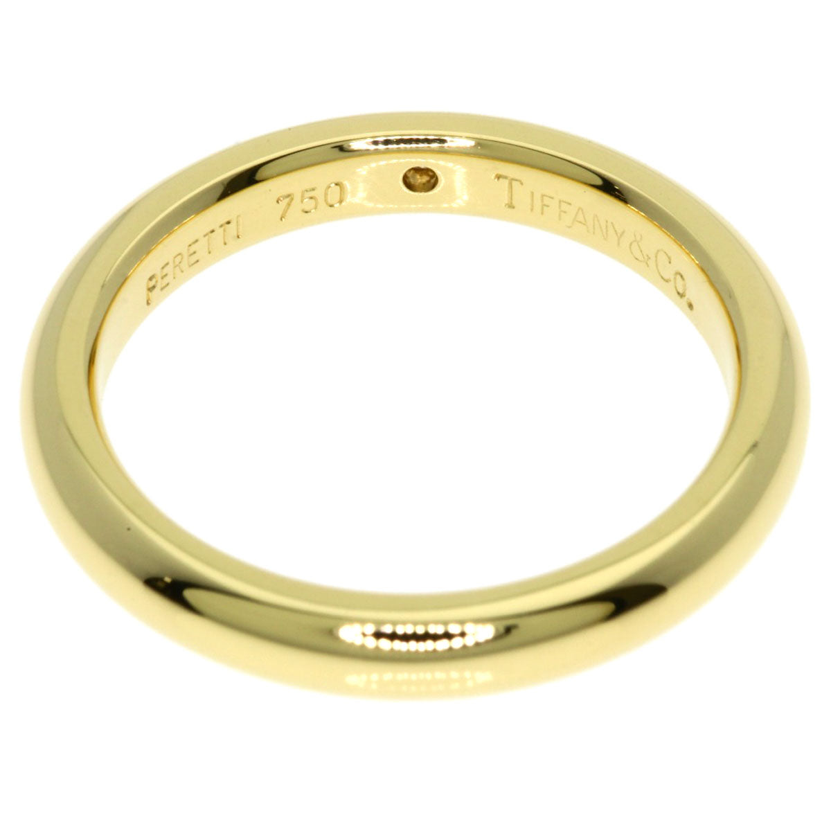 TIFFANY&Co. Wedding 1P Diamond Ring K18 Yellow Gold Ladies [Used]