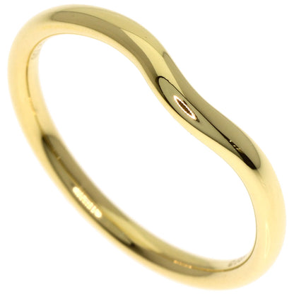 TIFFANY&Co. Curved band Ring K18 Yellow Gold Ladies [Used]